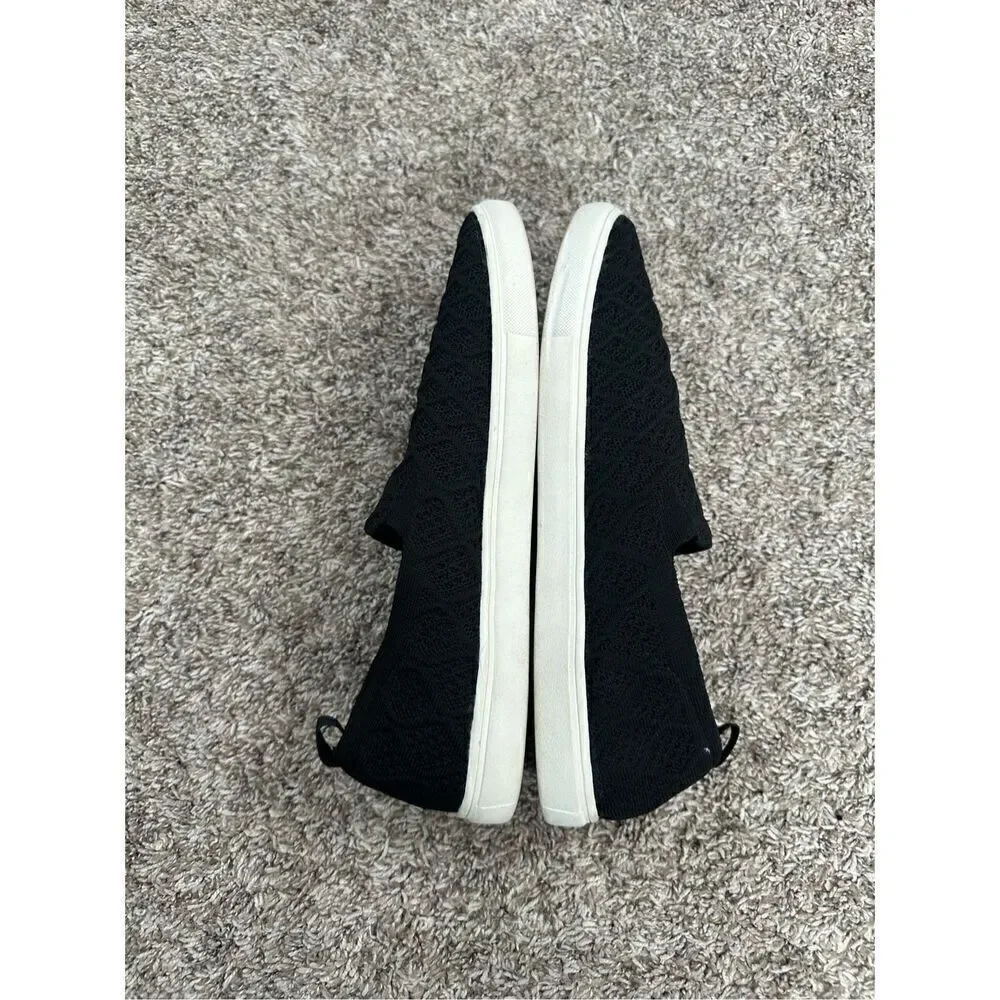 Torrid Stretch Knit Slip-On Sneaker Black Women’s 10.5WW Stretch Textured Flats